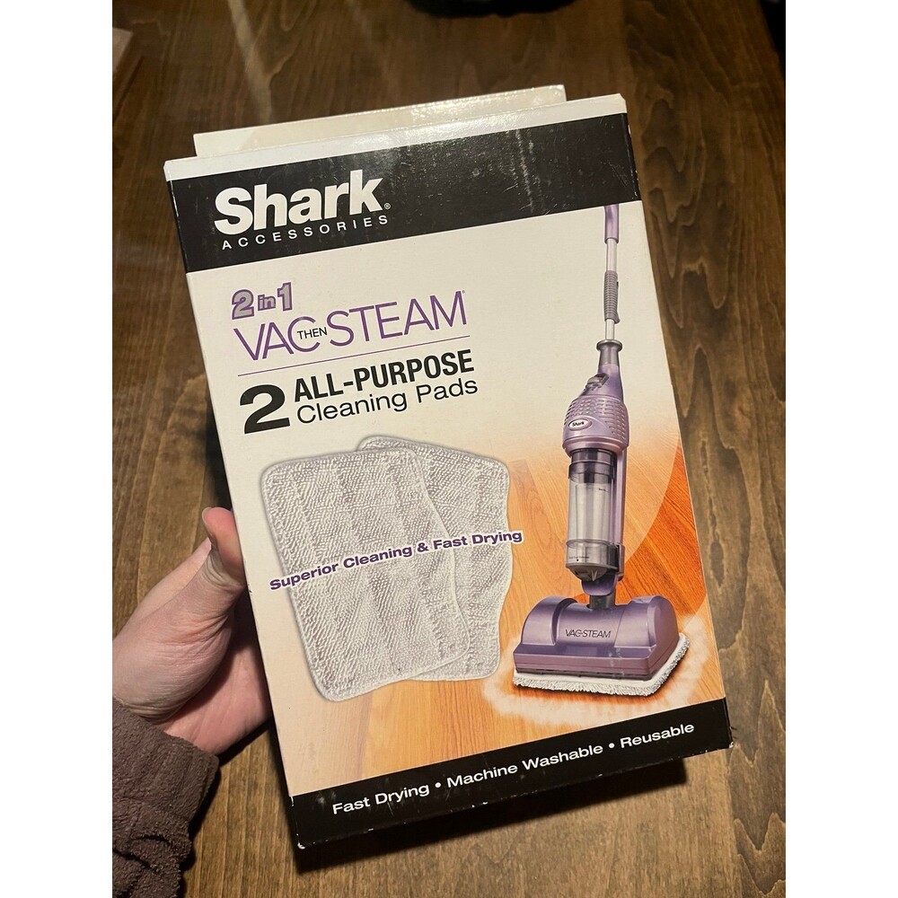 Shark 2-in-1 Vac Then Steam All-Purpose Microfiber Cleaning Pads 2-Pack NEW